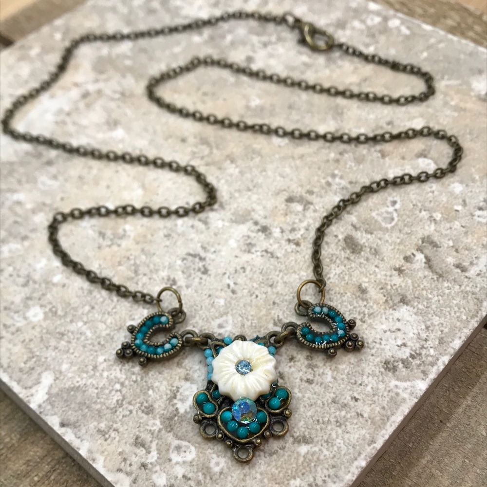 Necklace Handmade Vintage Repurposed Unique